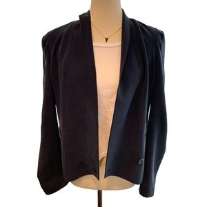 Navy Rebecca Minkoff Silk Becky Jacket Size 6